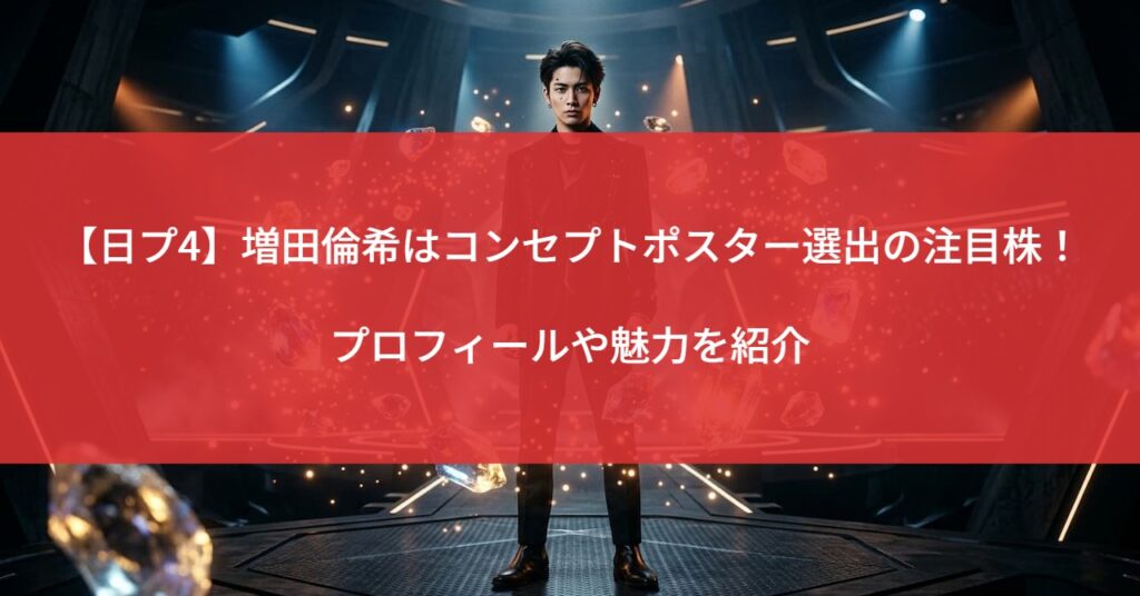 【日プ4】増田倫希はコンセプトポスター選出の注目株！プロフィールや魅力を紹介