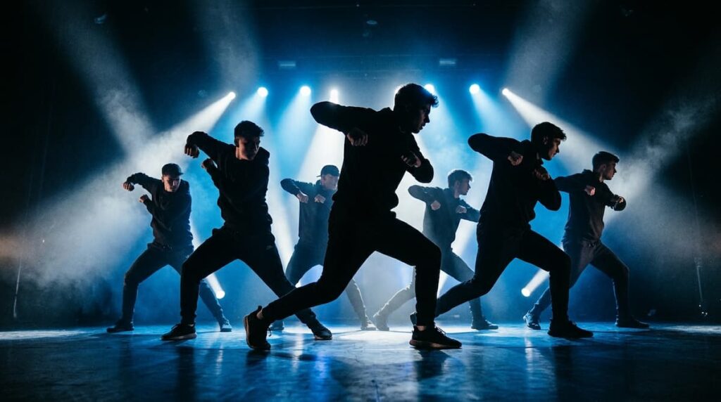 日プ新世界第3話・グループバトルのパフォーマンスイメージ